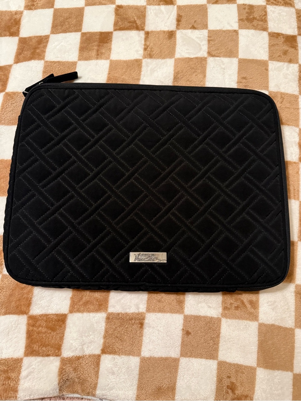 Vera Bradley Black Quilted Laptop Sleeve